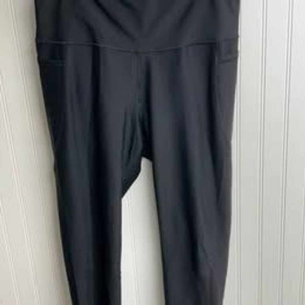 Old Navy Active PowerSoft High Waisted Side Pocket Leggings Black XL